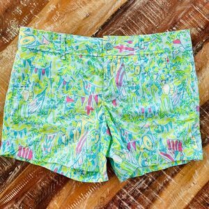 lilly pulitzer Callahan shorts hops and pops rare print size 6 small